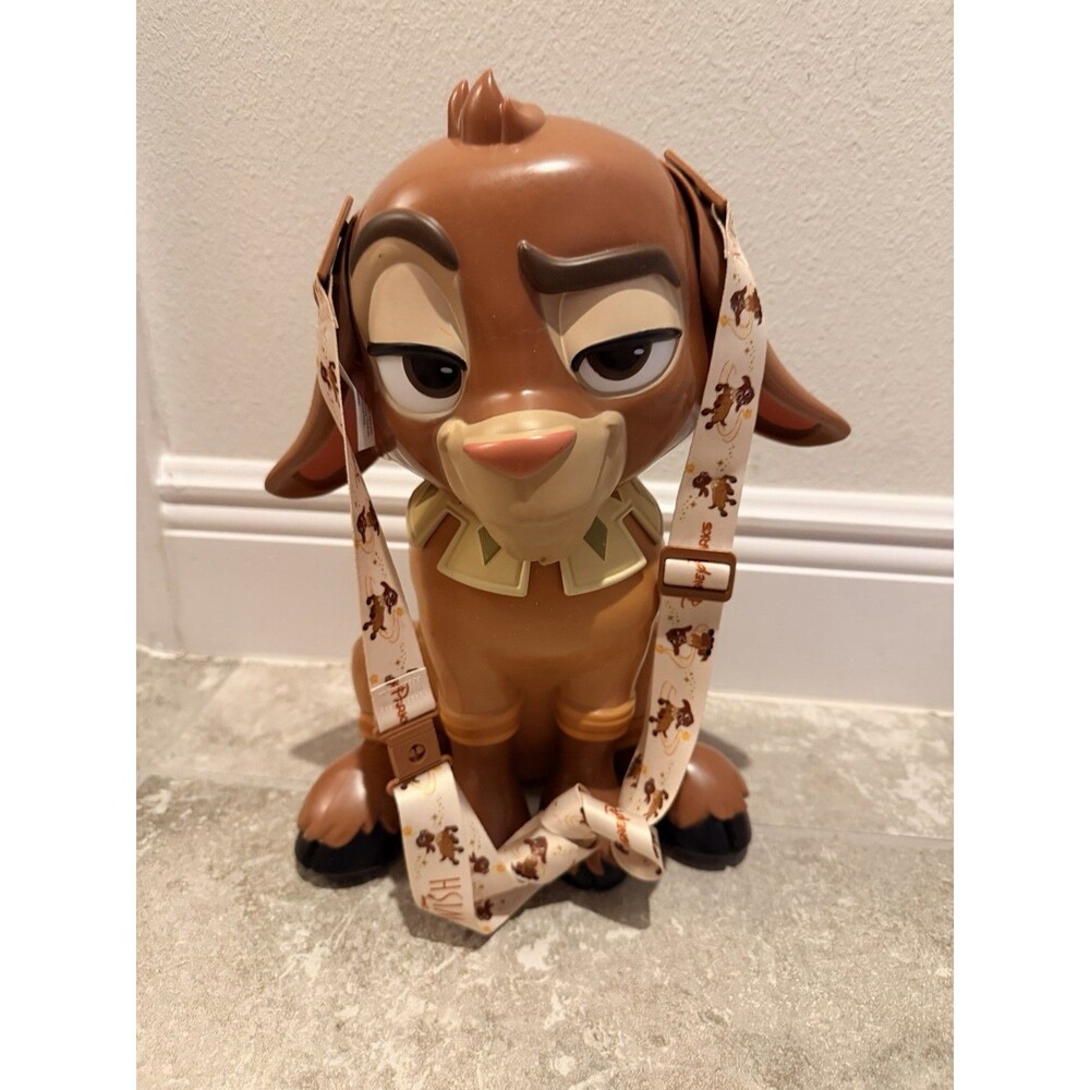 Disney Parks Wish Movie Asha's Goat Valentino Popcorn Bucket With Original Strap